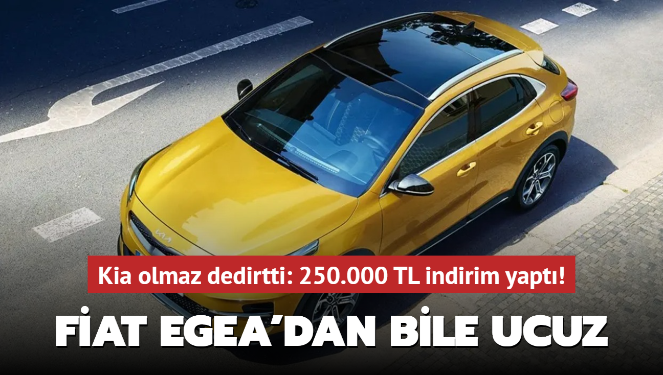 Kia olmaz dedirtti: 250.000 TL indirim yapt! O otomobil Fiat Egea'dan bile ucuz