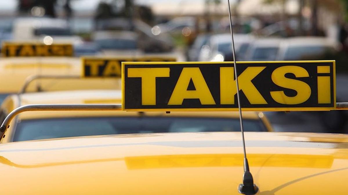 Kadn mteriyi darbeden taksiciye trafikten men cezas
