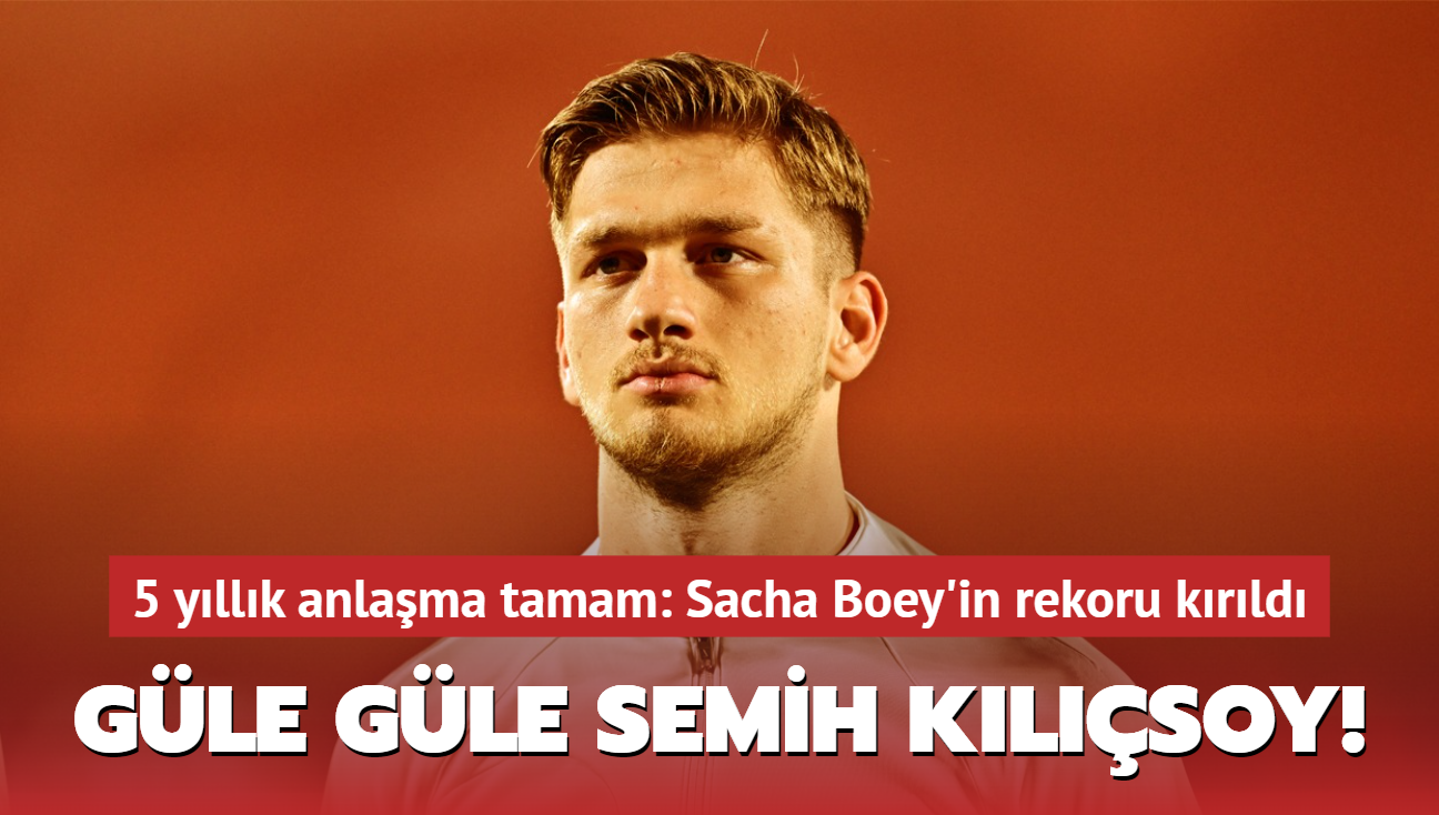 Gle gle Semih Klsoy! 5 yllk anlama tamam: Sacha Boey'in rekoru sonunda krld...