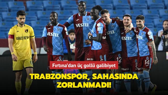MA SONUCU: Trabzonspor 3-0 stanbulspor