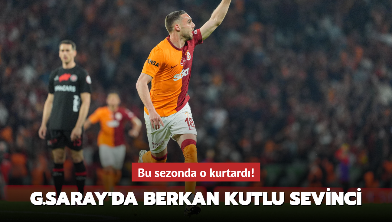 Bu sezonda o kurtard! Galatasaray'da Berkan Kutlu sevinci