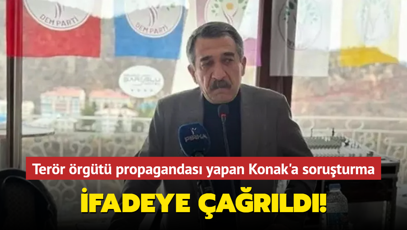 Terr rgt propagandas yapan DEM Partili Konak'a soruturma... fadeye arld! 