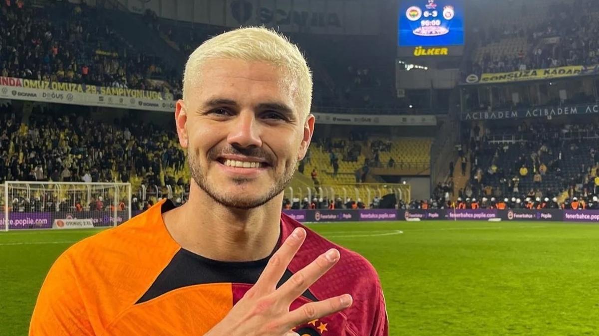 Mauro Icardi Galatasaray Fenerbahe Sper Lig fotoraflar resimleri
