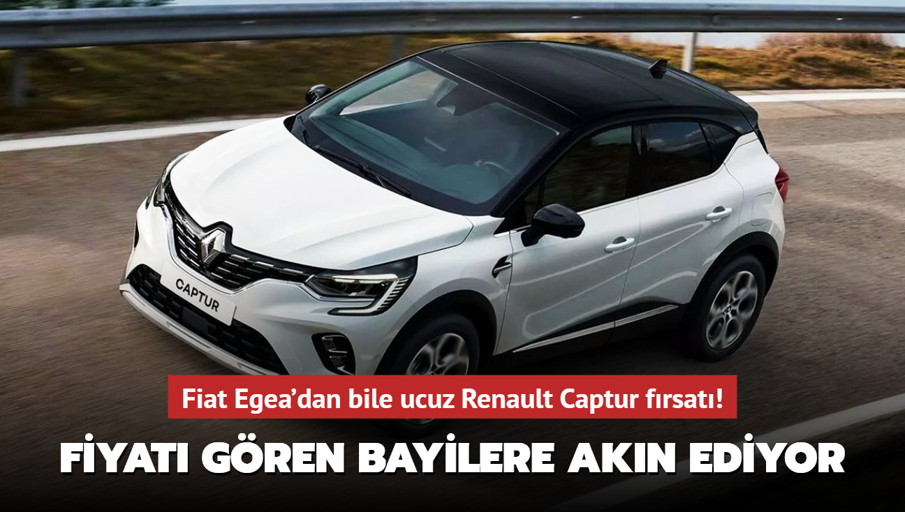 Fiat Egea'dan bile ucuz Renault Captur frsat! Fiyat gren bayilere akn ediyor