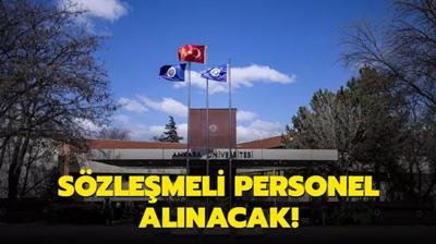 Ankara niversitesi szlemeli personel alyor!