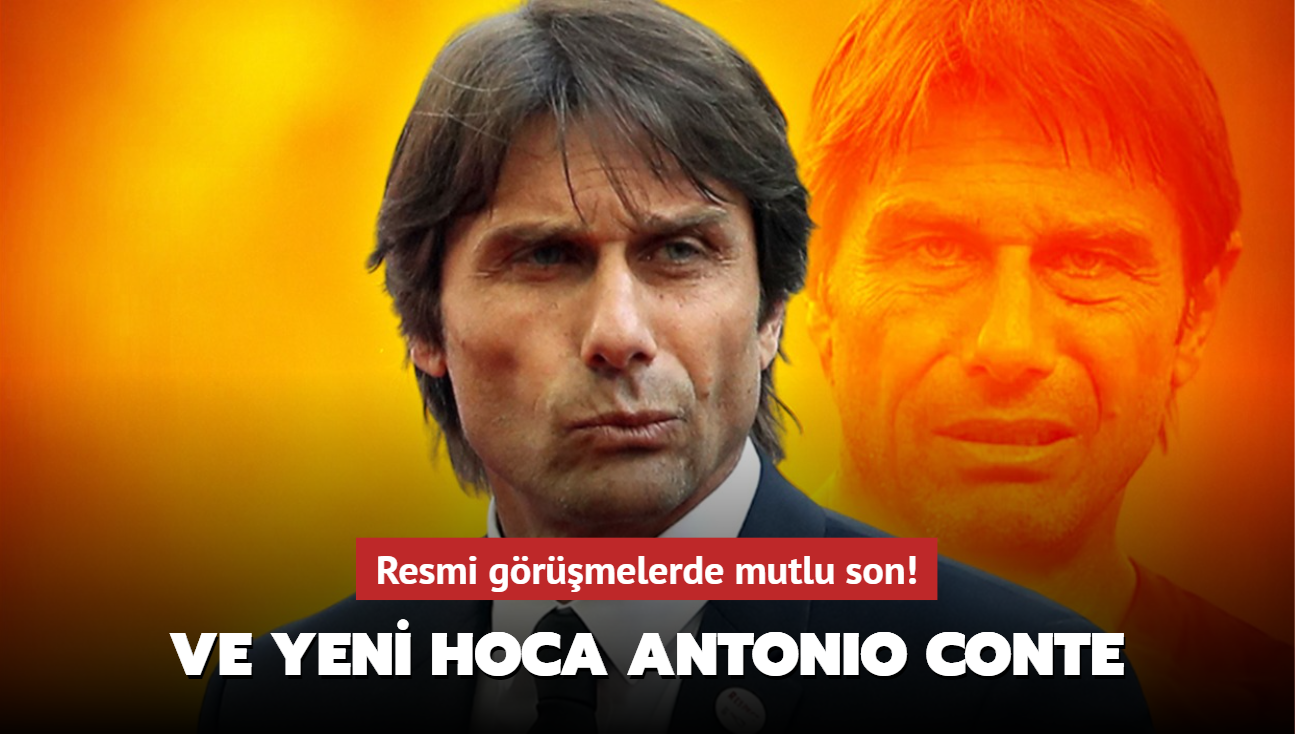 Ve yeni teknik direktr Antonio Conte! Resmi grmelerde mutlu son