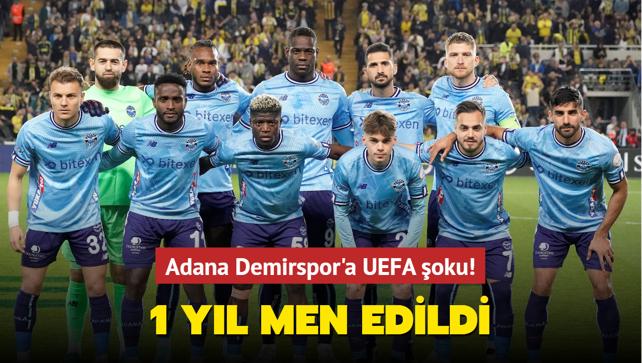 Adana Demirspor'a UEFA oku! 1 yl men edildi