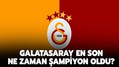 Galatasaray en son ne zaman ampiyon oldu? Galatasaray ka kere ampiyon oldu?