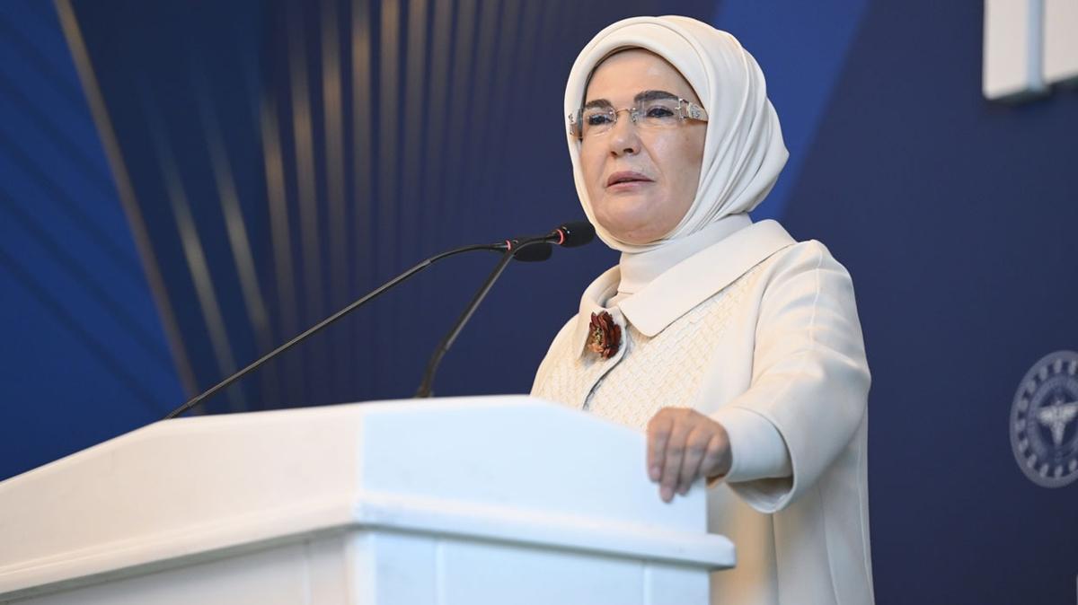 Emine Erdoan'dan salkta iddete tepki: "Kabul etmemiz mmkn deil"