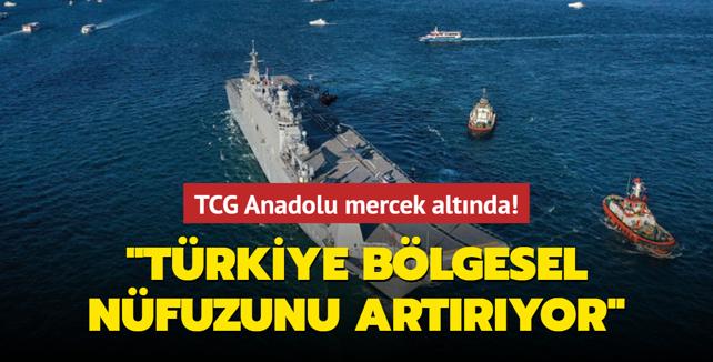 TCG Anadolu donanmann gcne g katt... Trkiye'nin Dou Akdeniz'deki konumuna dikkat ektiler! 