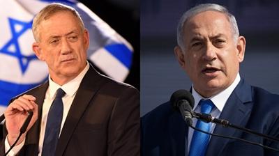 srail hkmetinde kriz! Sava Kabinesi yesi Gantz Netanyahu'yu tehdit etti