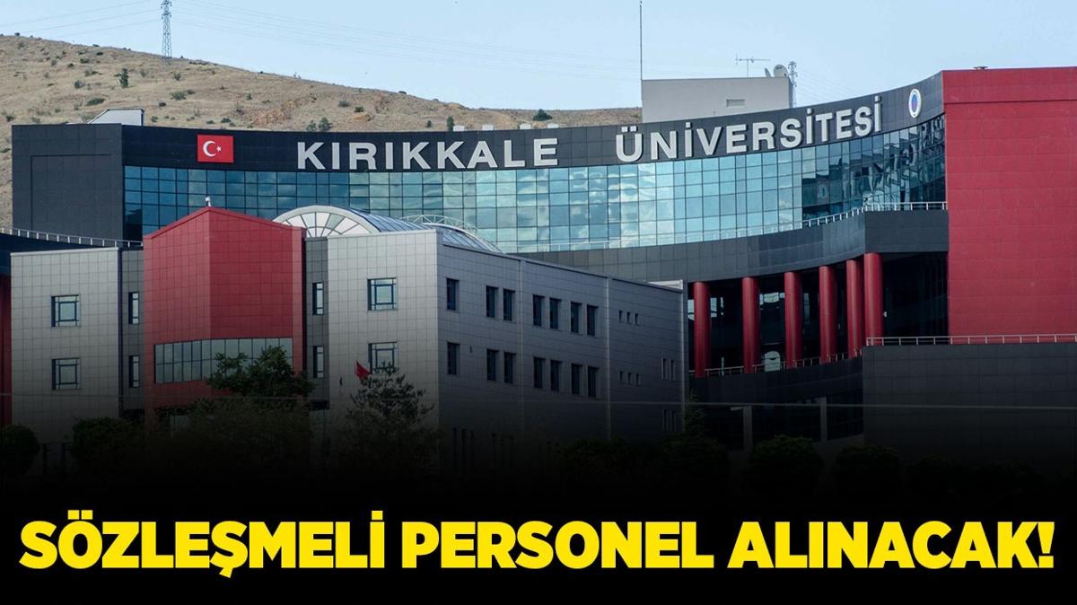 Krkkale niversitesi Szlemeli Personel alacak!