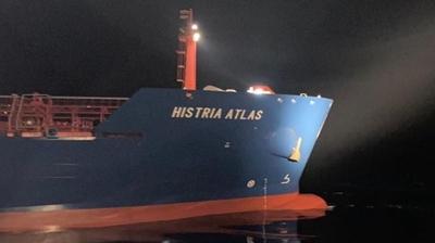 HISTRIA ATLAS adl tanker kurtarlarak gvenli blgeye demirletildi