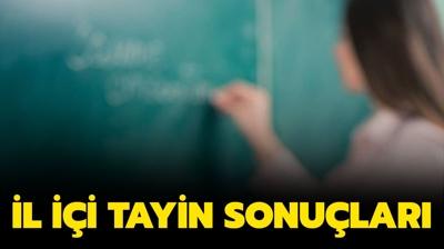 l ii tayin (atama) sonular akland m? MEBBS retmen il ii yer deitirme sonular sorgulama