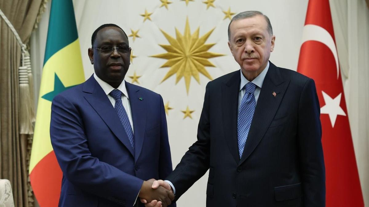 Bakan Erdoan, Senegal eski Cumhurbakan Macky Sall ile grt