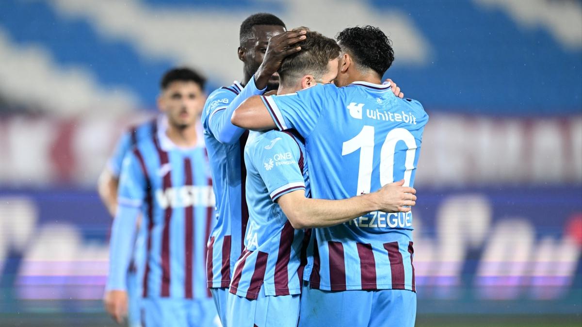 Trabzonspor'dan Ankaragc karsnda 4 goll galibiyet!