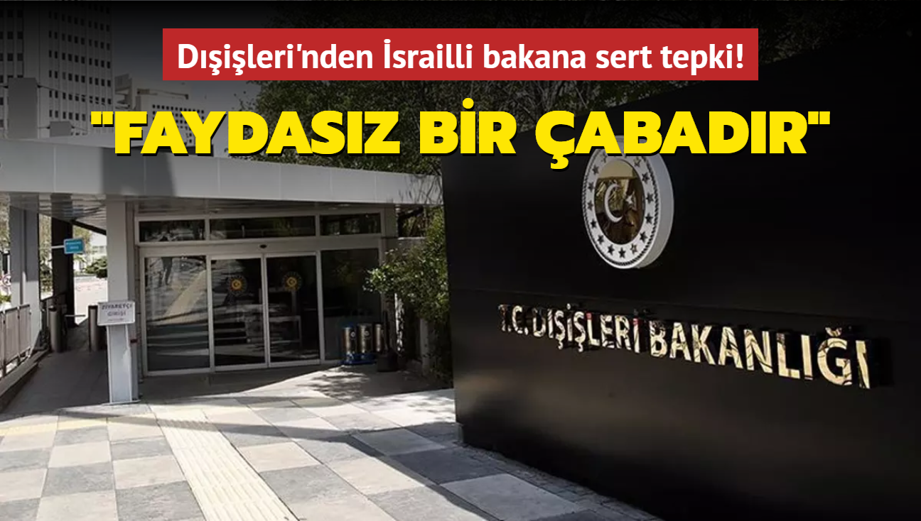 Dileri'nden srailli bakana sert tepki! Faydasz bir abadr