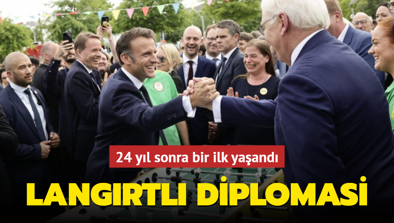 24 yl sonra bir ilk yaand! Macron ve Steinmeier'den langrtl diplomasi