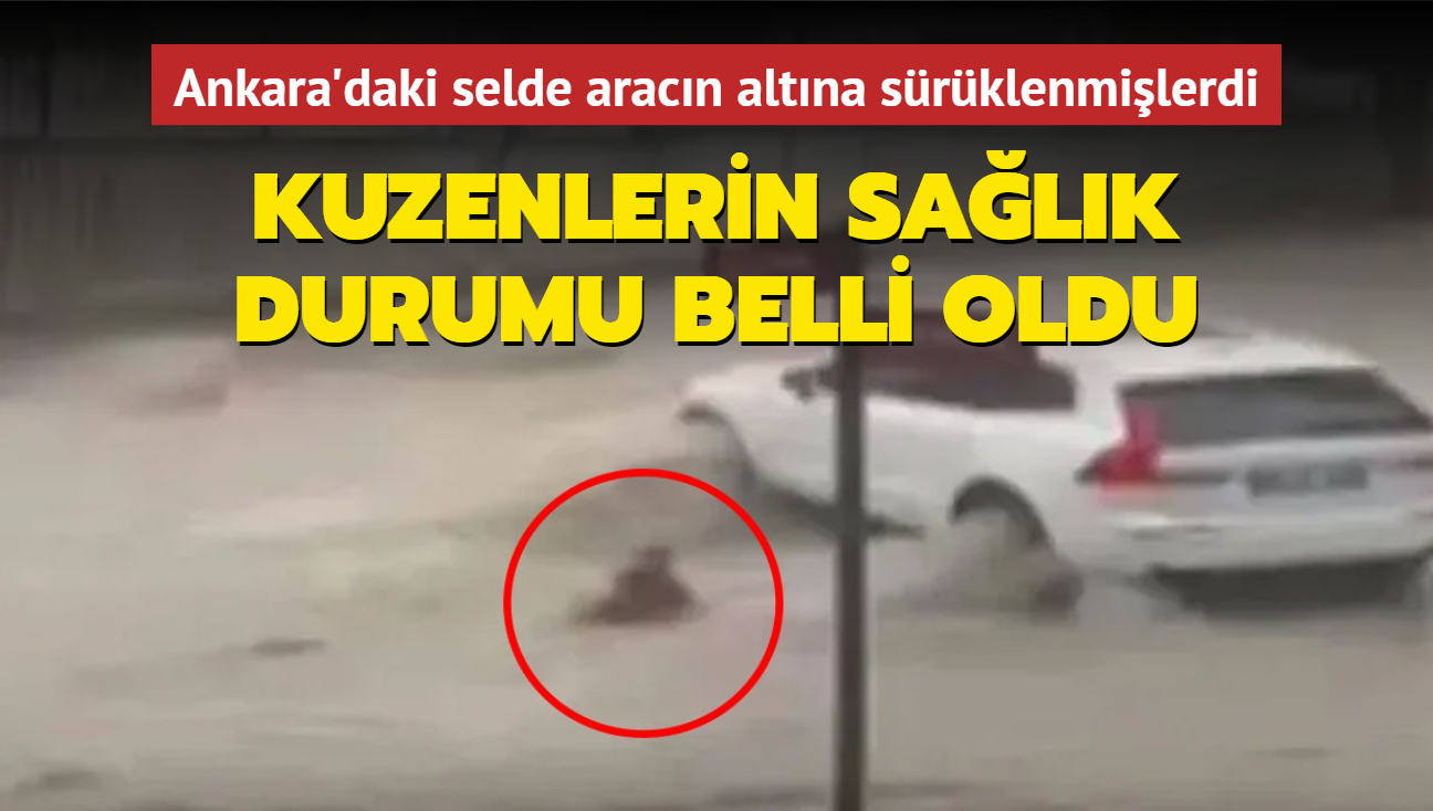 Ankara'daki selde aracn altna srklenmilerdi: Kuzenlerin salk durumu belli oldu