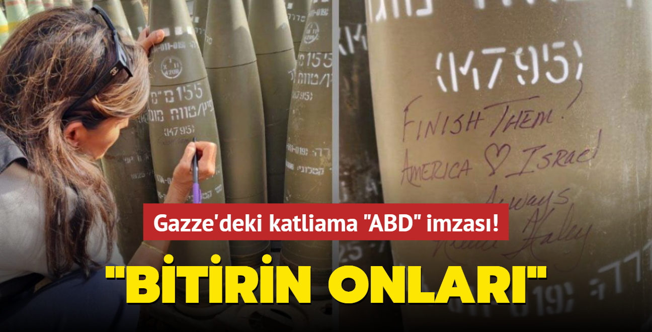 Gazze'deki katliama 'ABD' imzas! 'Bitirin onlar'