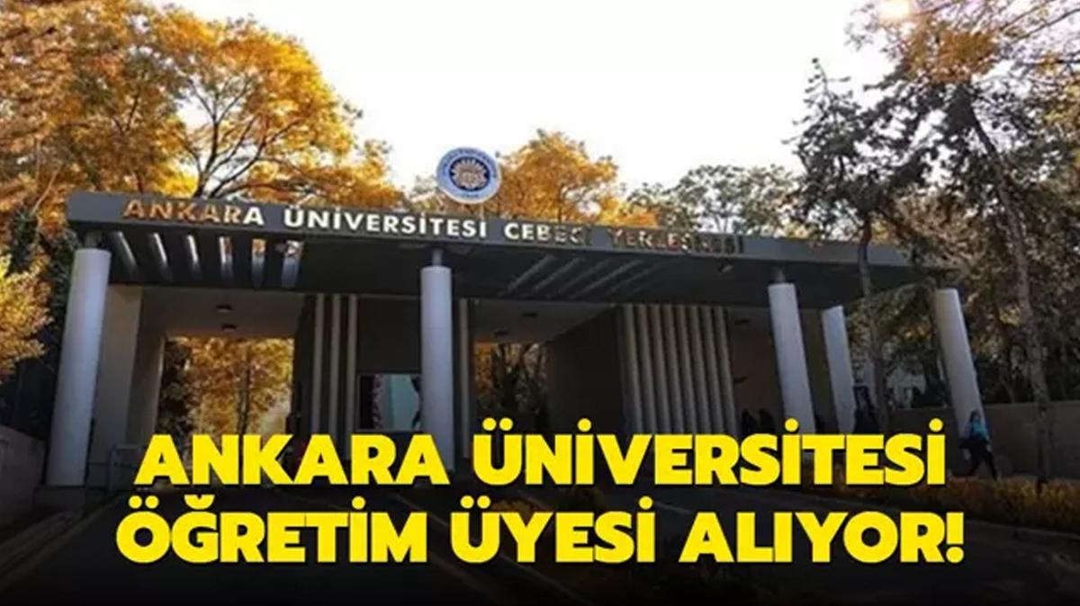 Ankara niversitesi retim yesi alyor!