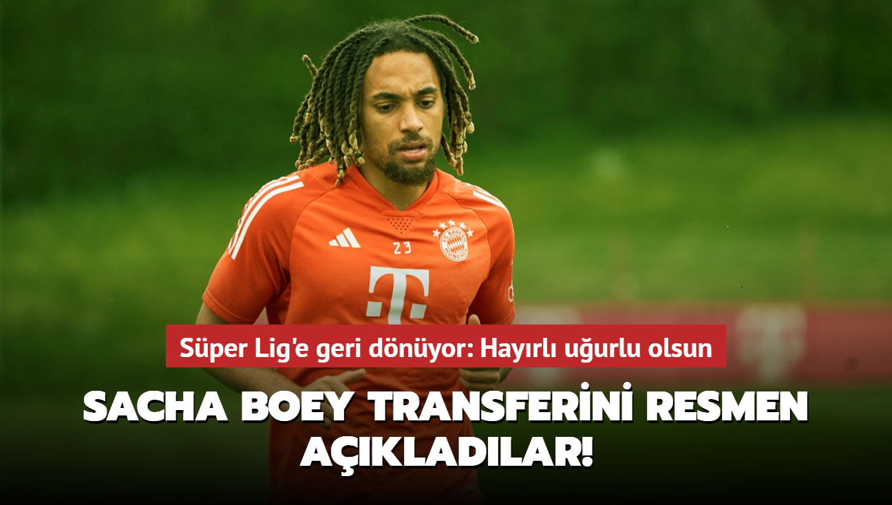 Sacha Boey transferini resmen akladlar! Sper Lig'e geri dnyor: Hayrl uurlu olsun...