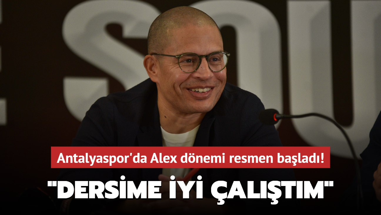 "Dersime iyi altm" Antalyaspor'da Alex de Souza dnemi resmen balad