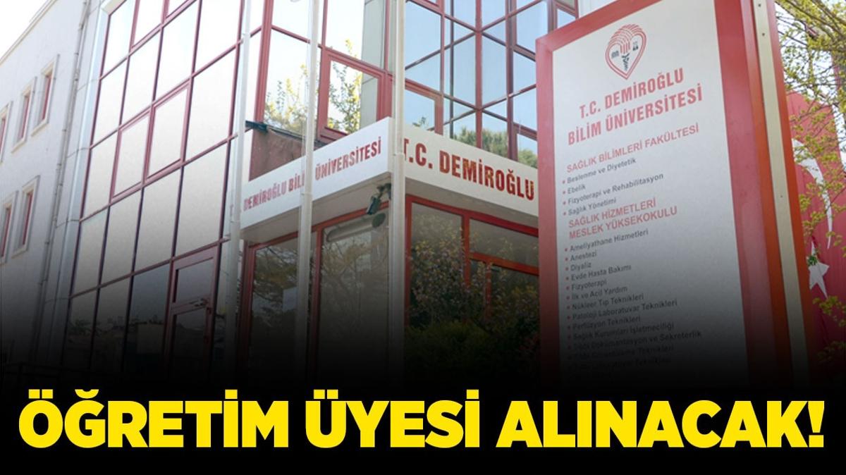 Demirolu Bilim niversitesi 1 retim yesi alacak!