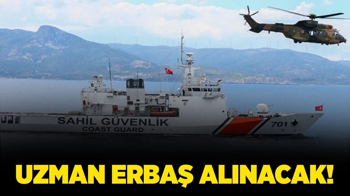 Sahil Gvenlik Komutanlna Uzman Erba alnacak!