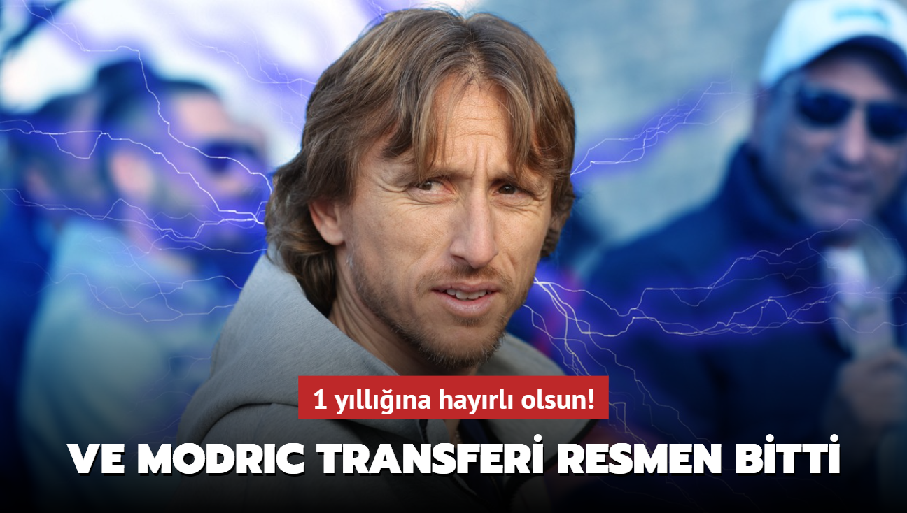 Ve Luka Modric transferi resmen bitti! 1 yllna hayrl olsun