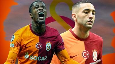 Galatasaray'da byk kriz! Hakim Ziyech ve Wilfried Zaha depremi