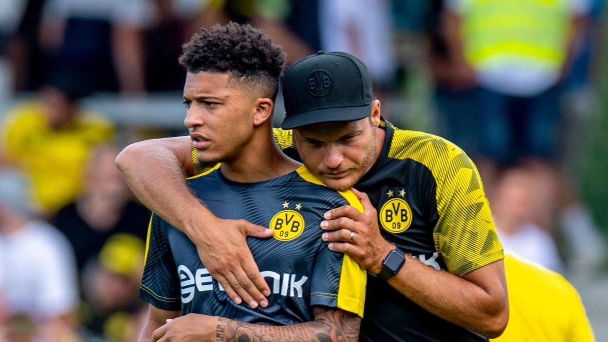 Borussia Dortmund Edin Terzic Jadon Sancho foto�raflar� resimleri