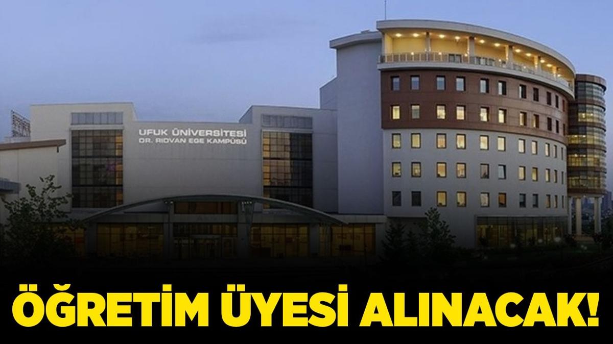 Ufuk niversitesi 8 retim yesi alacak!