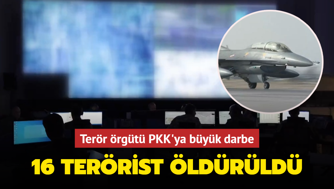 Terr rgt PKK'ya byk darbe: 16 terrist ldrld