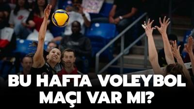 Bu hafta voleybol ma yok mu? Filenin sultanlar VNL 3. hafta ma program