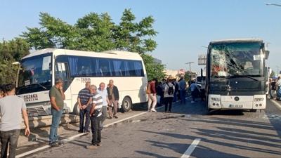 Krklareli'nde zincirleme trafik kazas: 19 yaral