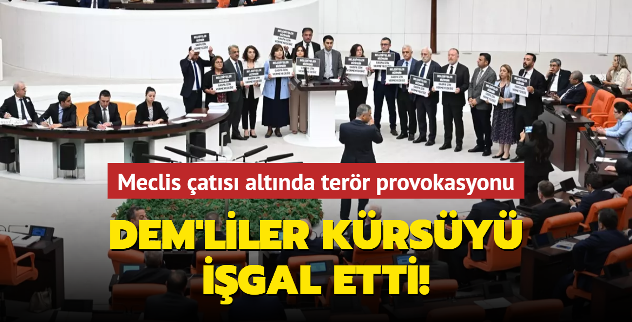 DEM'liler krsy igal etti: Meclis ats altnda terr provokasyonu