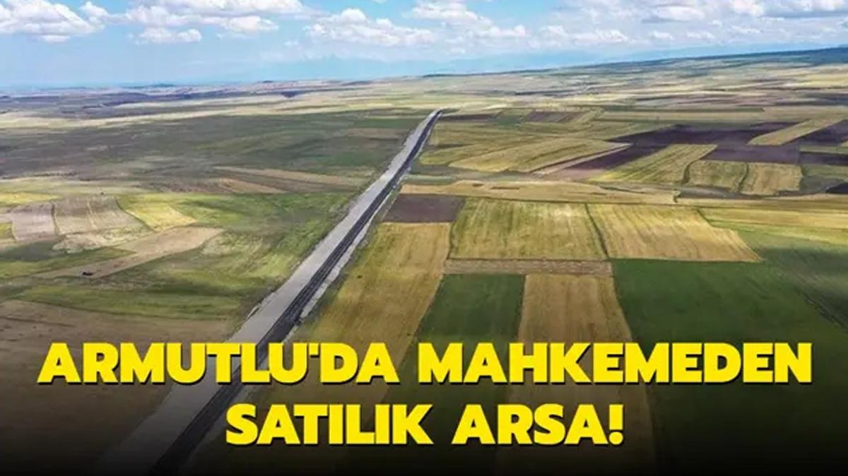 Armutlu'da mahkemeden satlk arsa!