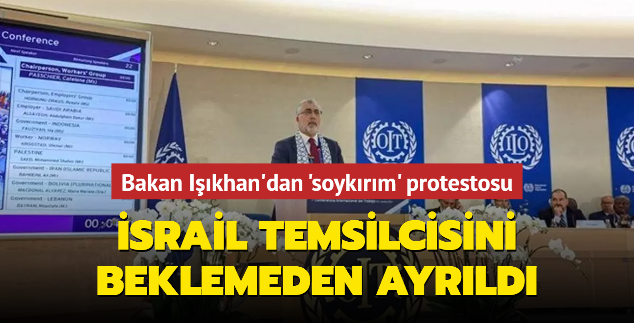 Bakan Ikhan'dan 'soykrm' protestosu: srail temsilcisini beklemeden ayrld
