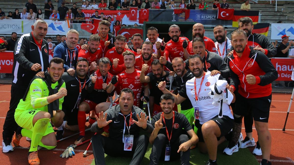 Almanya'y ok farkl malup ettik! Ampute Milli Takm yar finalde