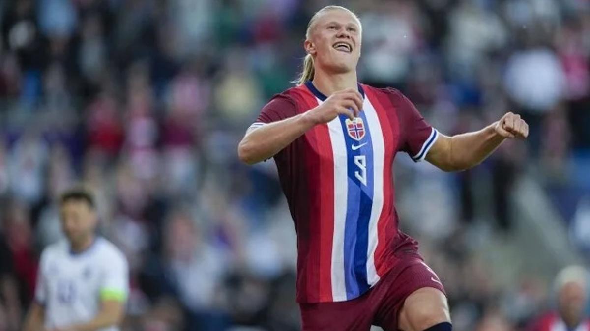 Erling Haaland, Norve formasyla ov yapt!