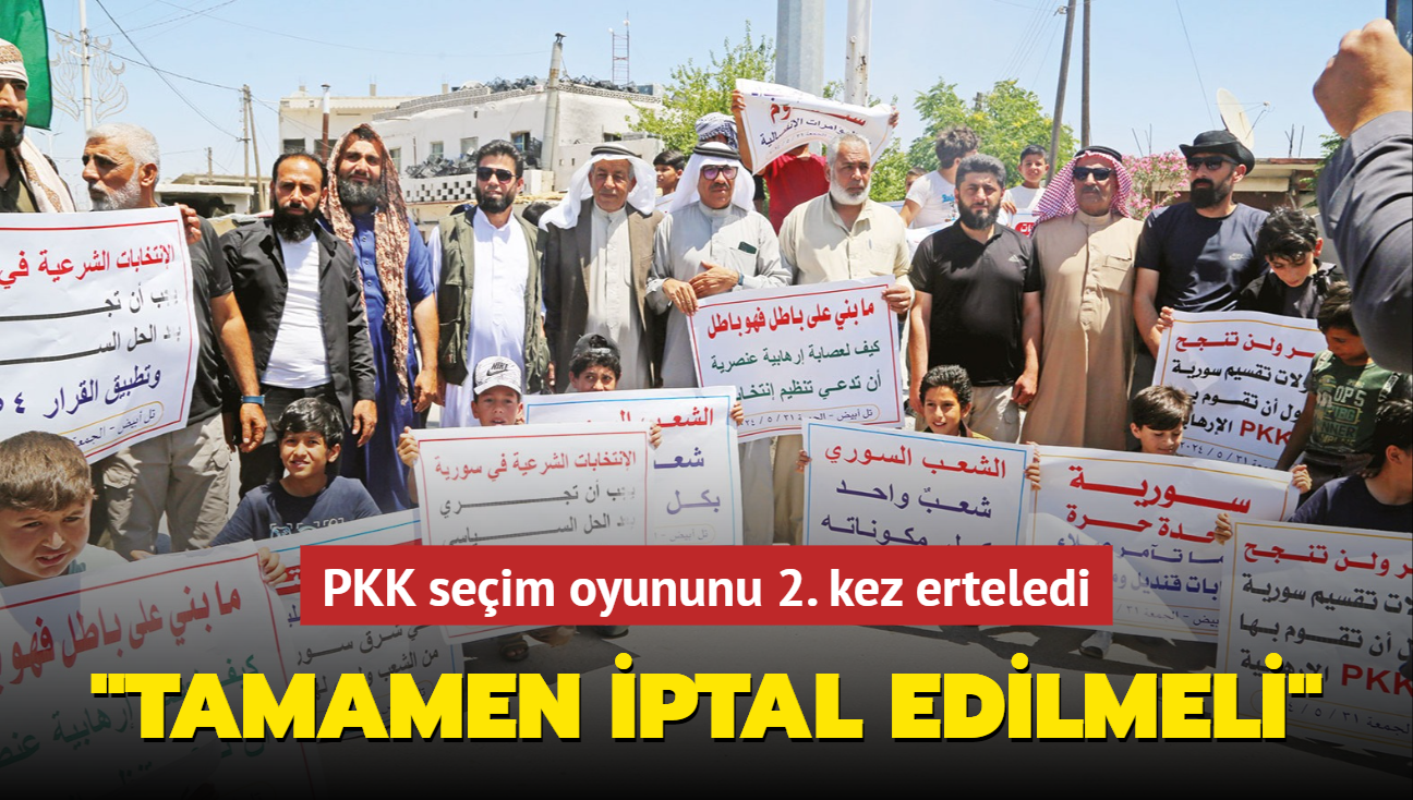 PKK seim oyununu 2. kez erteledi... Ankara: Yetmez, iptal art