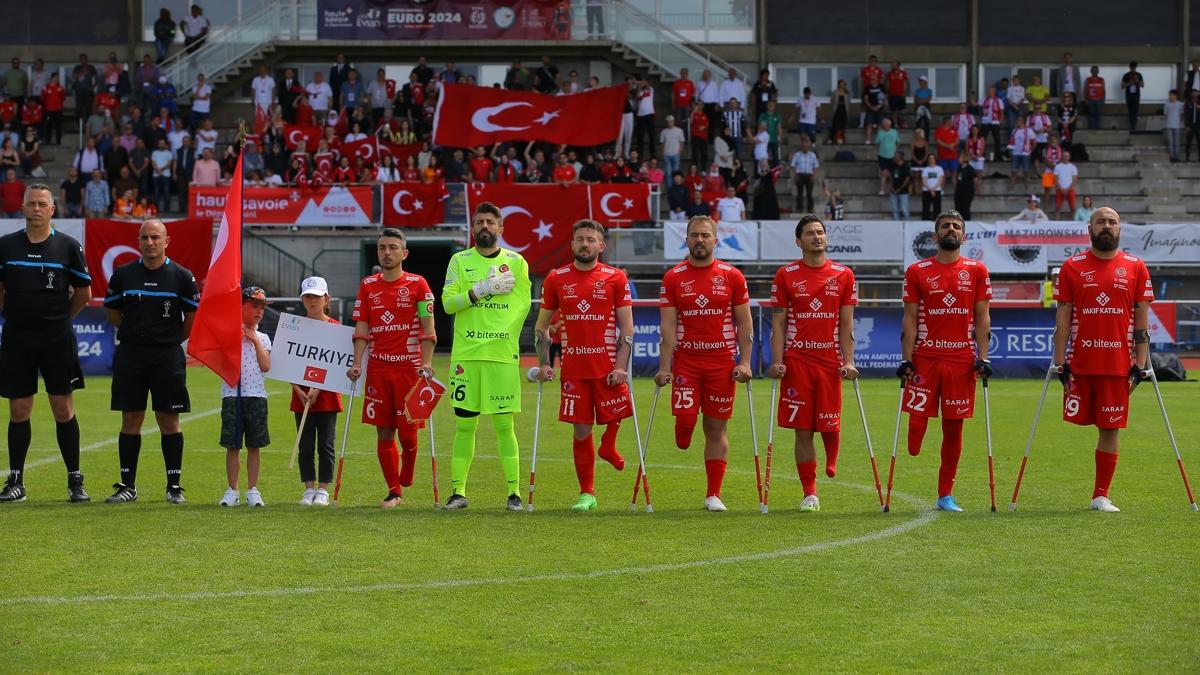 Ampute Milli Futbol Takm'nn finaldeki rakibi spanya oldu