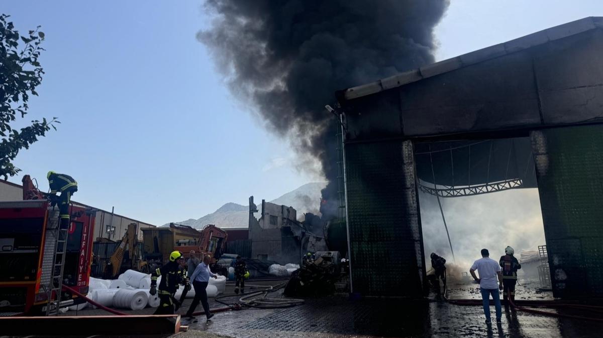 Kayseri'de fabrika yangn: Ekipler mdahale ediyor