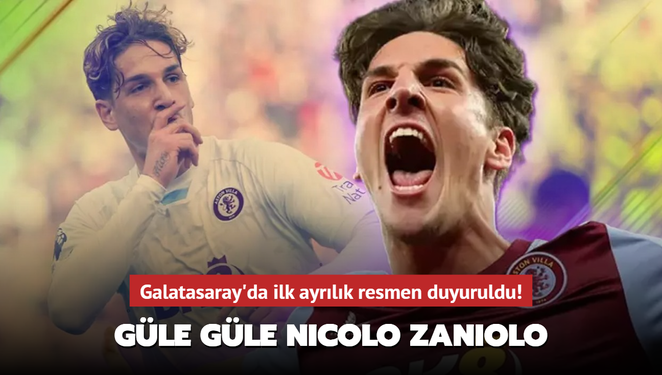 Gle Gle Nicolo Zaniolo! Galatasaray'da ilk ayrlk resmen duyuruldu...