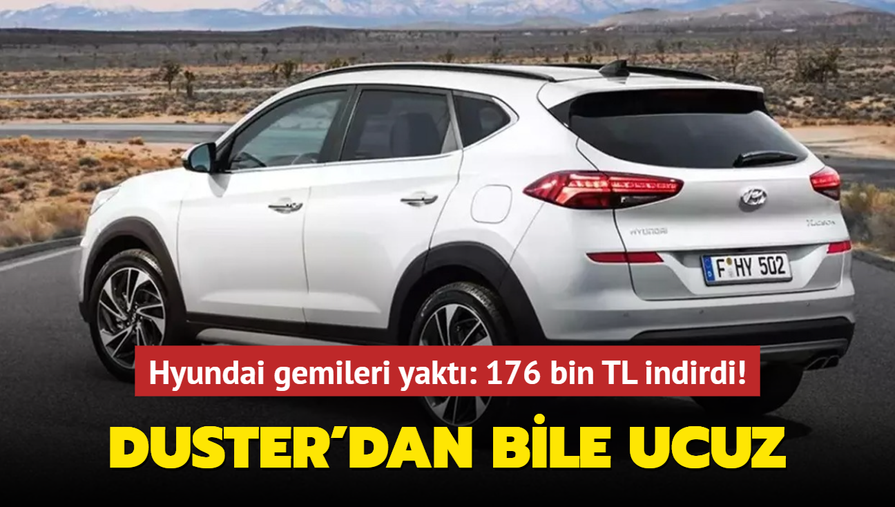 Hyundai gemileri yakt: 176 bin TL indirim yapt! O SUV otomobil Dacia Duster'dan bile ucuz