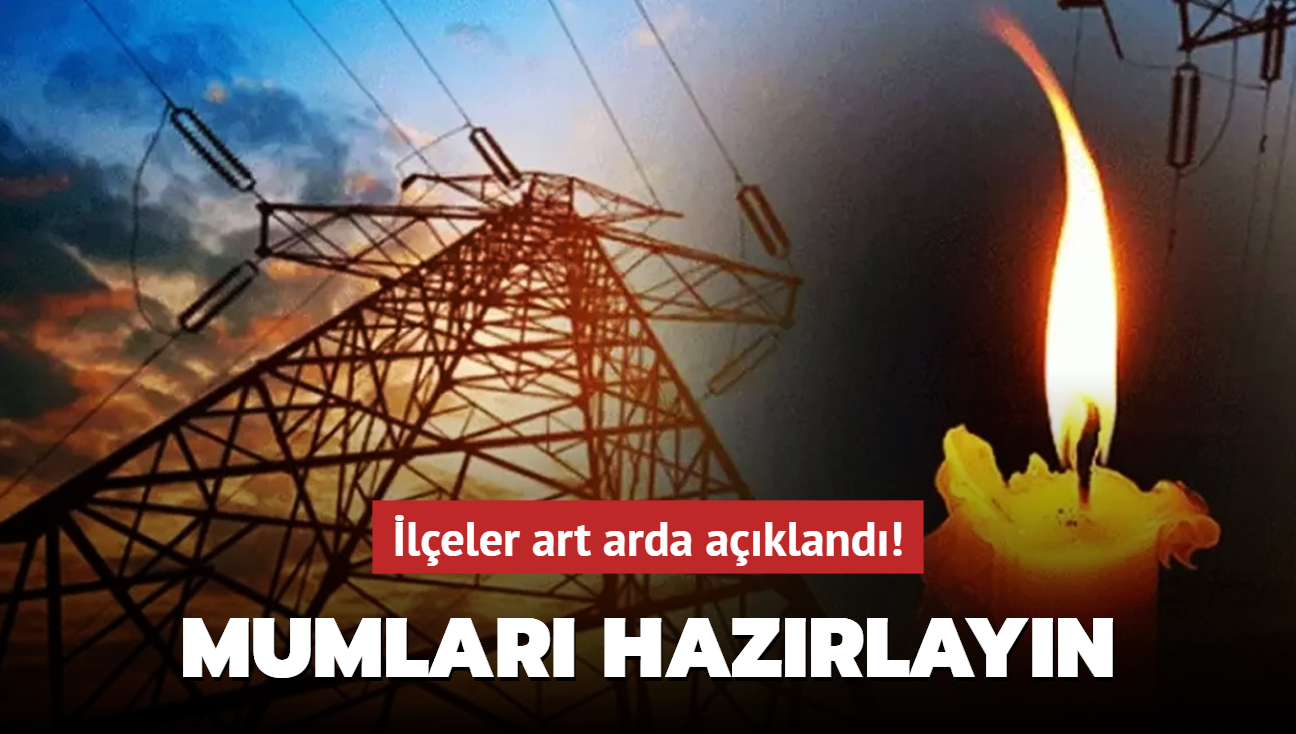 leler art arda akland: stanbul'da elektrik kesintisi! Mumlar hazrlayn