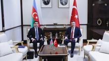 Cumhurbakan Yardmcs Ylmaz, Azerbaycan Cumhurbakan Yardmcs Hacyev ile grt
