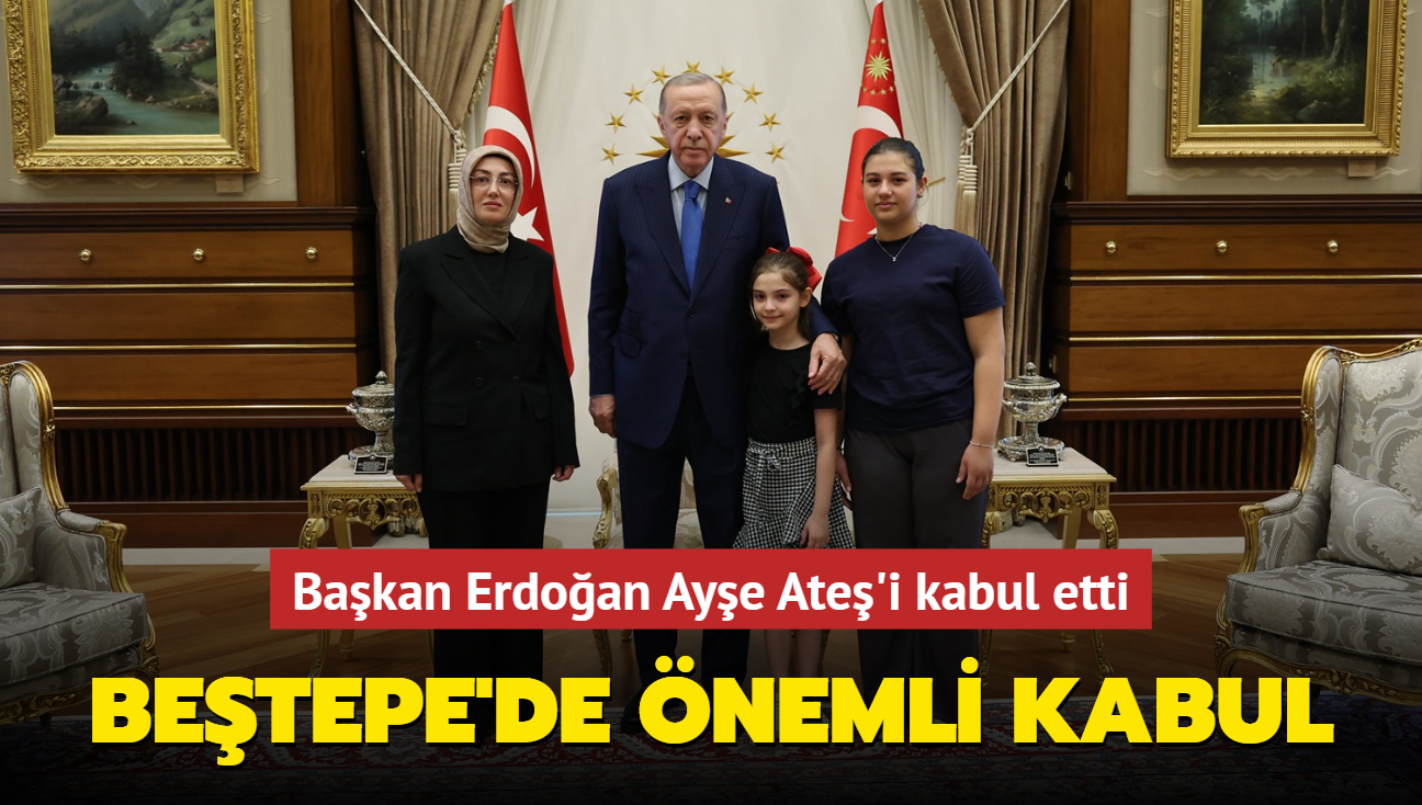 Bakan Erdoan Sinan Ate'in ei Aye Ate'i kabul etti