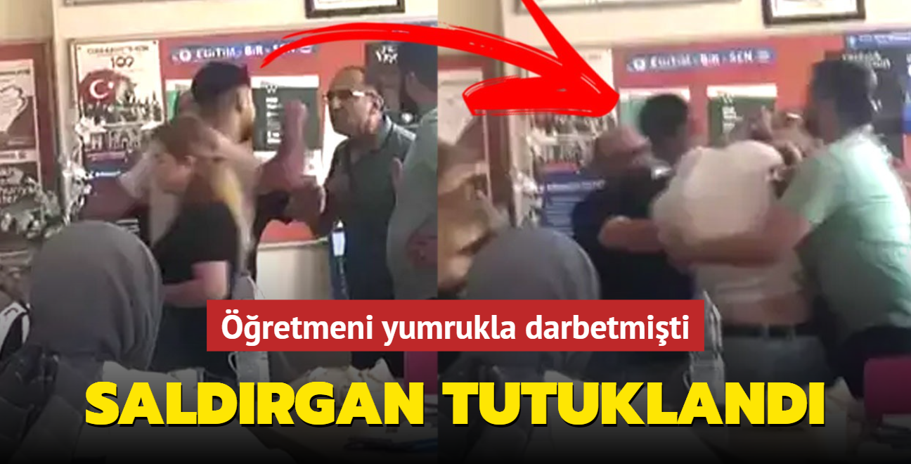 Kardeini bahane ederek retmenleri darp etmiti! mraniye'deki saldrgan tutukland